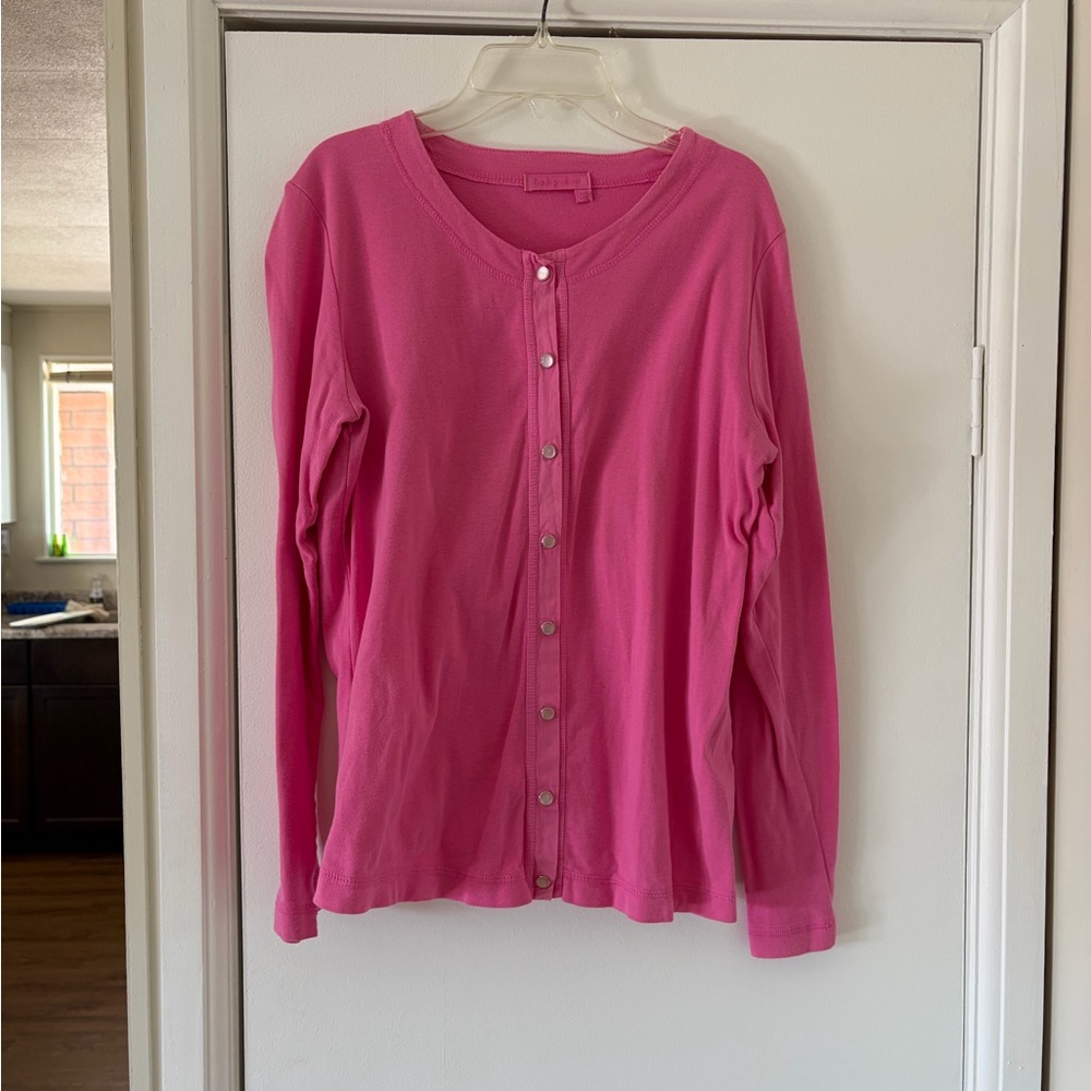 Fresh Produce Bright Pink Snap Cardigan Size Medium (8-10)